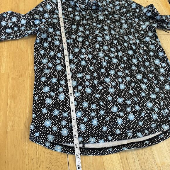 Belyn Key Moonstruck Floral Glacier Long Sleeve Golf Athletic UPF Shirt Medium - Picture 10 of 13